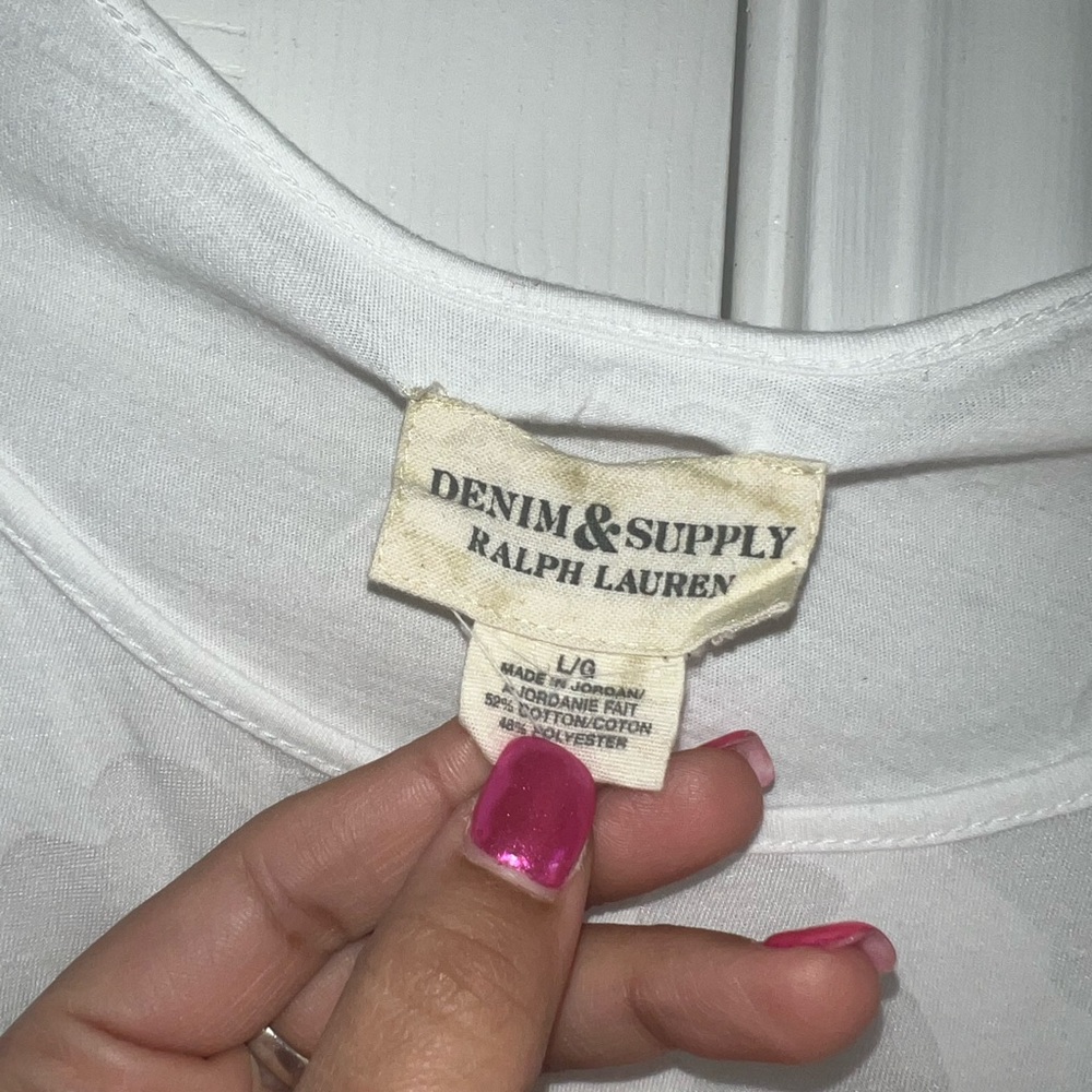 Women’s Denim & Supply Ralph Lauren tshirt size L - Picture 4 of 6